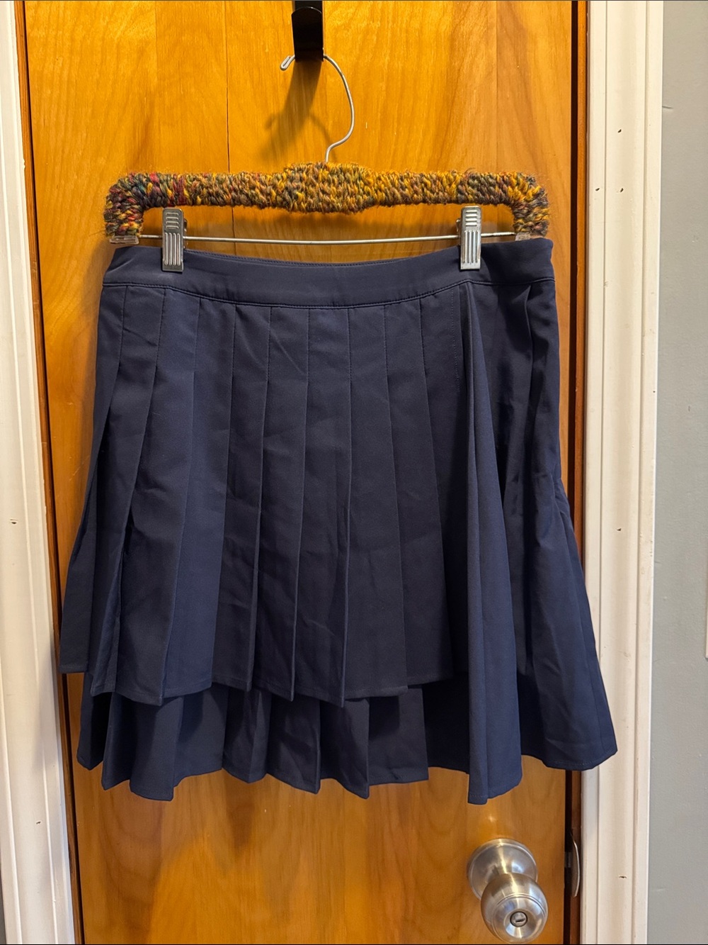 Women’s Navy Blue Pleated Skort